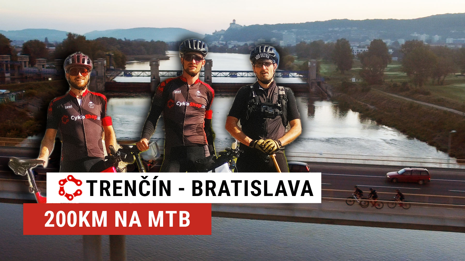 Trenčín - Bratislava, 200km a 5300m výškových na MTB