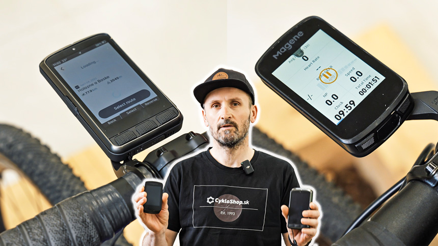 MAGENE VS WAHOO - Dva rozdielne cyklopočítače v praxi.
