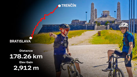 Z Trenčína do Bratislavy na graveli: ultimátna trasa 180 km