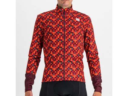 Sportful Pixel bunda tmavočervená