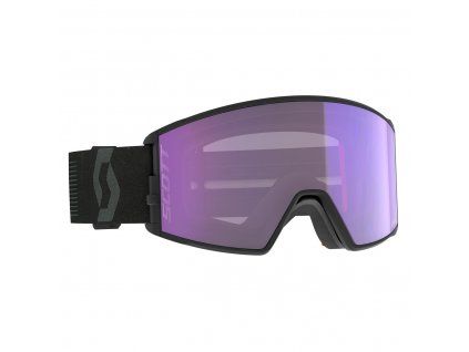 16736 scott react ls mineral black blue chrome lyziarske okuliare