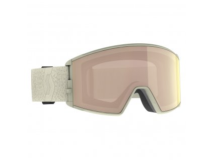 Scott React Light Beige/Rose Chrome Lyžiarske Okuliare