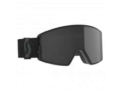 Scott React Mineral Black/Black Chrome Lyžiarske Okuliare
