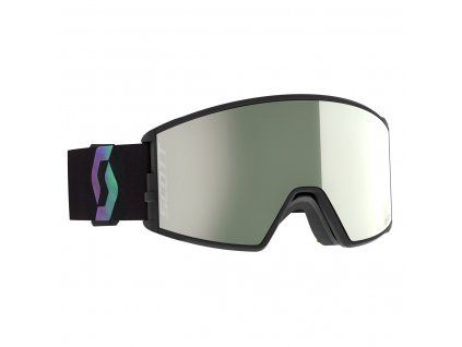 Scott React Amp Pro White Chrome Lyžiarske Okuliare (Farba Soft green/Black)