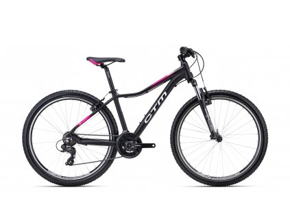 Horský dámsky bicykel CTM CHARISMA 1.0 27,5 matná čierna/ružová 2024
