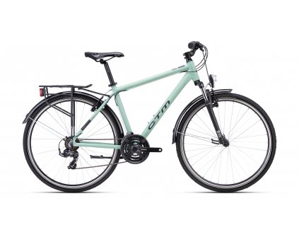 Trekingový bicykel CTM Tranz 1.0 Trek Matná Sivozelená 2024
