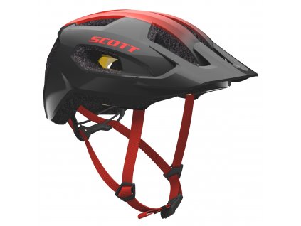 40398442440 cyklisticka prilba scott supra plus dark grey red