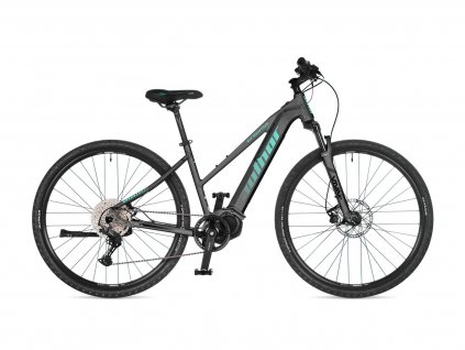Author Enigma 2025 Strieborná/Zelená | Trekingový elektrobicykel