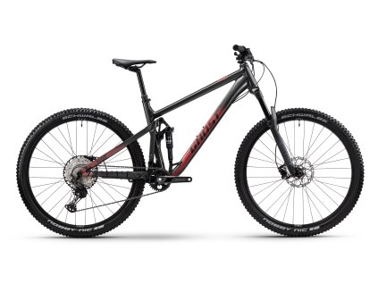Ghost Riot Trail Metallic Anthracite/Metallic Red Copper Glossy 2025 | Celoodpružený horský bicykel