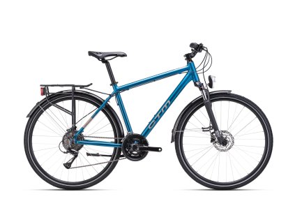 Trekingový bicykel CTM Tranz Trek Matná Hlbokomodrá/Sivohnedá 2025