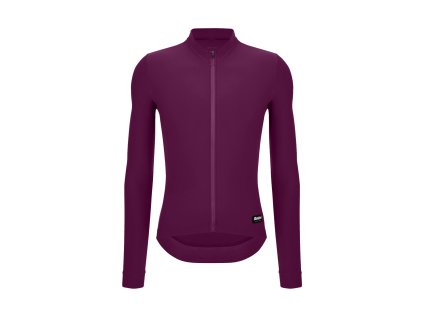 Santini Rtr Dres S Dlhým Rukávom Tmavočervený