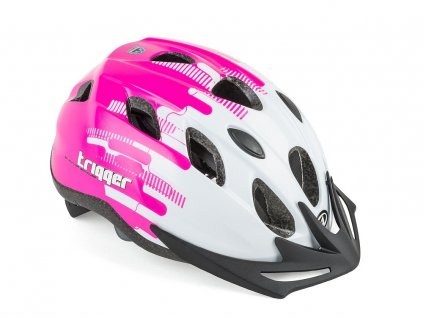 Prilba Trigger Inmold 173 Biela/Ružová