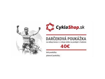 darcekova poukazka 40 cykloshop