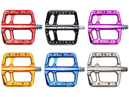 HT Components Raven | Horské platformové pedále (Farba Oranžová)