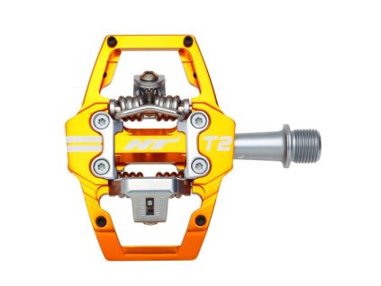 HT Components T2 | Nášlapné horské pedále (Farba Čierna)