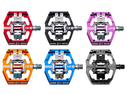 HT Components X3 | Nášlapné horské pedále (Farba Modrá)