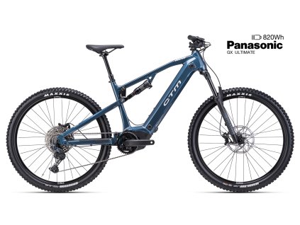 CTM Areon Gx Xpert hlbokomodrá perleť/strieborná 2025 | Celoodpružený horský elektrobike