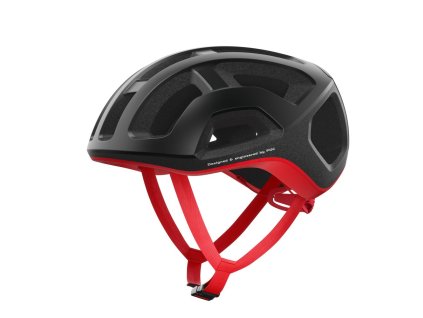 Prilba POC Ventral Lite Hydrogen - Uranium Black/Prismane Red Matt (Veľkosť (cm) 50-56 (S))