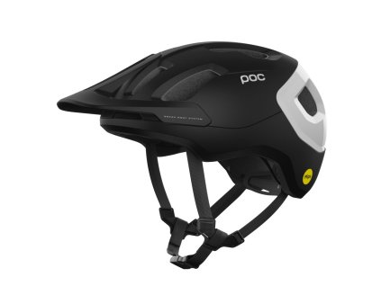 Prilba POC Axion Race MIPS - Uranium Black Matt/Hydrogen White (Veľkosť (cm) 48-52 (XS))