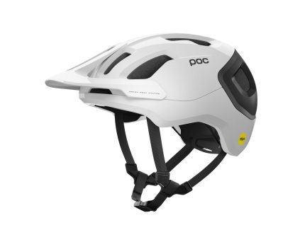 Prilba POC Axion Race MIPS - Hydrogen White/Uranium Black Matt (Veľkosť (cm) 48-52 (XS))