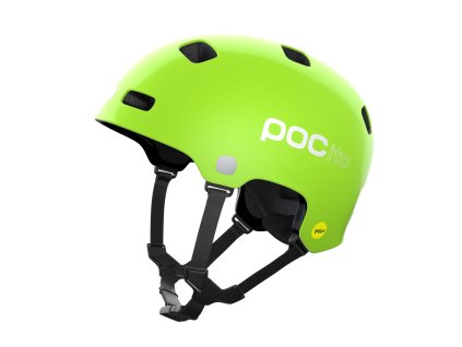 POC POCito Crane MIPS Fluorescent Yellow/Green | Detská prilba (Veľkosť (cm) 58-58 (M))