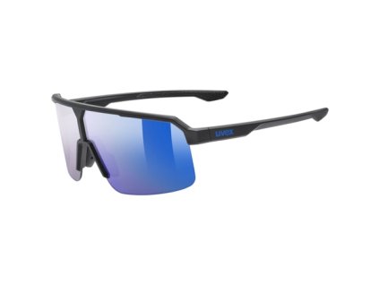 UVEX Ramp Black Matt/Mirror Blue | Cyklistické okuliare