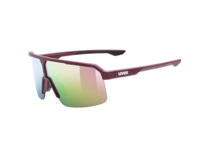 UVEX Ramp Burgundy Matt/Mirror Rose | Cyklistické okuliare