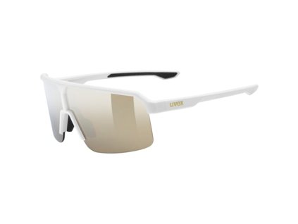 UVEX Ramp White Matt/Mirror Gold | Cyklistické okuliare