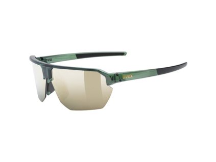 UVEX Vectiv Set Olive Transparent/Mirror Gold | Cyklistické okuliare
