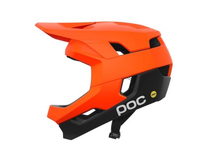 POC Otocon Race MIPS Fluorescent Orange AVIP/Uranium Black Matt | Prilba na bike (Veľkosť (cm) 51-54 (S))