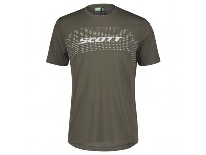 cyklisticke tricko scott trail flow dri ss dark grey