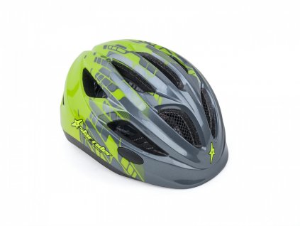 Prilba Star Rider Inmold 211 Šedá/Ńeón Zelená
