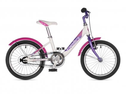 Detský bicykel AUTHOR BELLO 9" Bielo-fialový - Cykloshop.sk