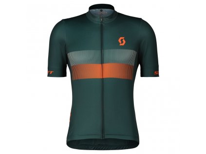 403129 cyklisticky dres scott rc team 10 ss arubagreen braze orange