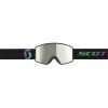 Scott React Amp Pro White Chrome Lyžiarske Okuliare (Farba Soft green/Black)