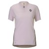 Scott Vertic Zip Tee Bliss Pink/Cotton White | Dámske tričko