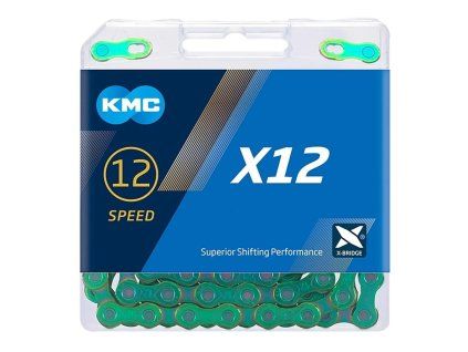 ŘETĚZ KMC X12 AURORA ZELENÝ BOX