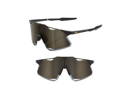 okuliare 100 hypercraft matte blacksoft gold mirror 1580