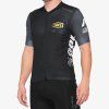 Dres 100% EXCEEDA Jersey Black/Charcoal (Veľkosť L)