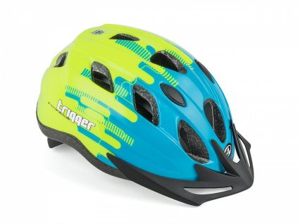 Author Přilba Trigger Inmold (Velikost 52-56cm, Barva 171 modrá/žlutá-neonová)