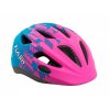 Author Přilba Flash LED Inmold X8 (Velikost 47-51cm, Barva 162 růžová-neonová/modrá-matná)