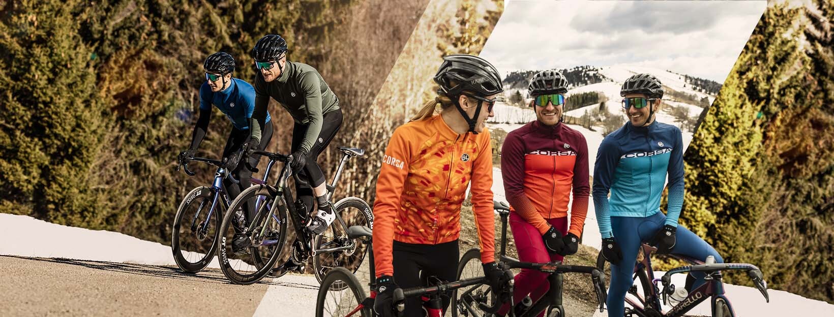 Jízda na kole v zimních dnech