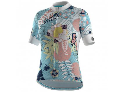 Dámský dres bílý květiny Bicycle Line GRETA