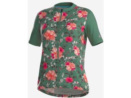 MTB volný dres zelený Flora