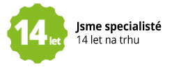 Jsme specialisté - 14 let na trhu