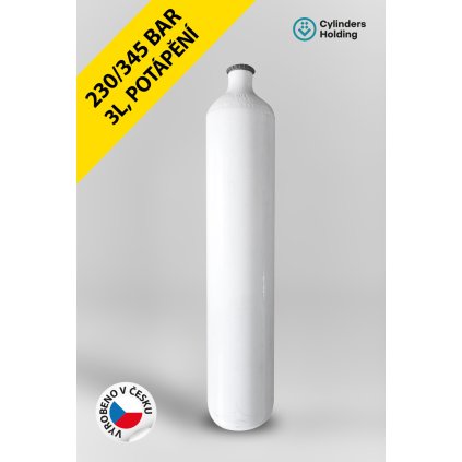 profilovka prazdna 3L potápěčská lahev