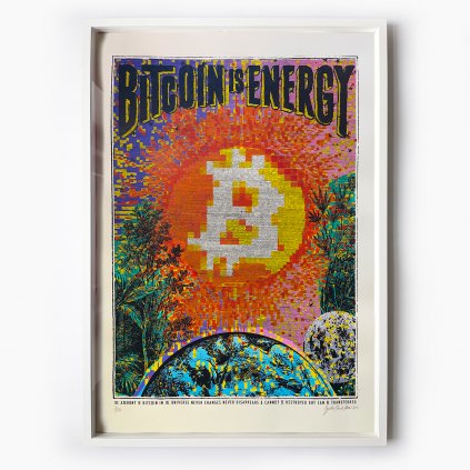 Bitcoin art: original screen printed posters, numbered, signed