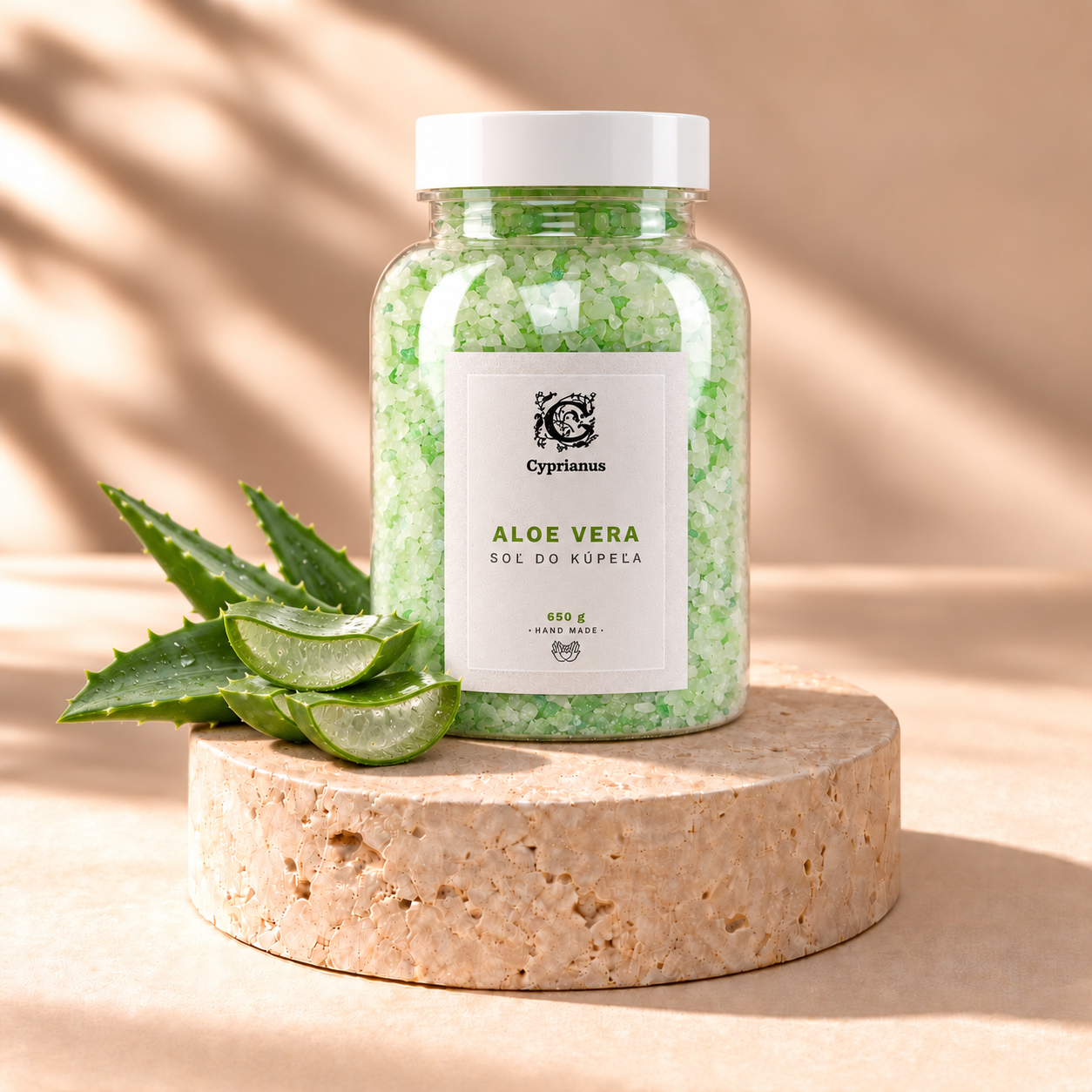 Soľ do kúpeľa Aloe vera 650 g od Cyprianus