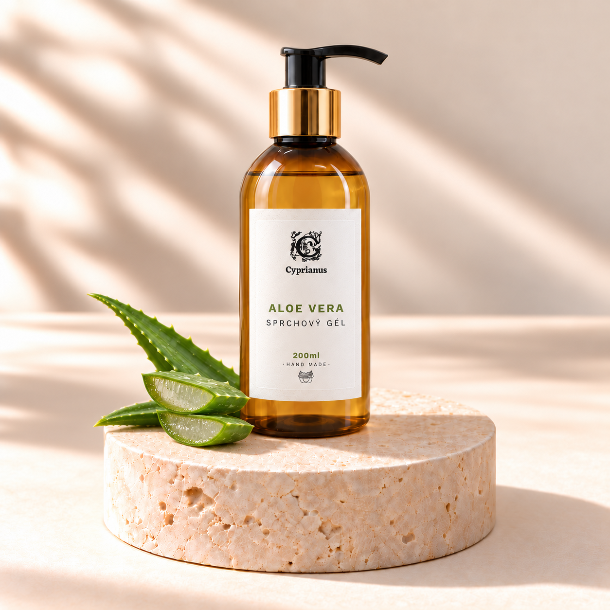 Sprchový gél Aloe vera 200 ml s pumpou