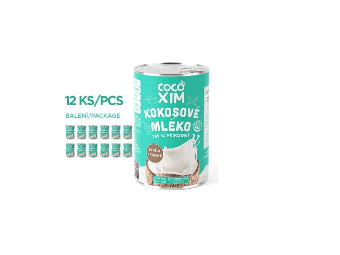 cocoxim kokosove mleko na vareni 400 ml bez konzervantu baleni 12 ks 2